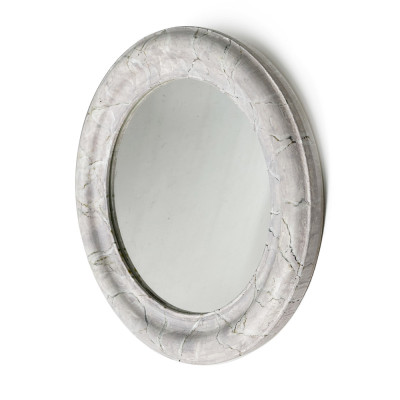 Будкрам купити Дзеркало кругле настінне Ø35 см, рамка МДФ мармур Sanpreis Дзеркало кругле настінне Ø35 см, рамка МДФ мармур Sanpreis 2