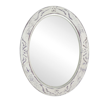 Будкрам купить Зеркало настенное овальное ПРОВАНС 29х38 см с лепкой Sanpreis
