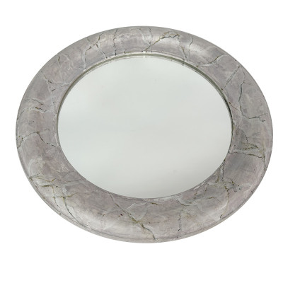 Будкрам купити Дзеркало кругле настінне Ø35 см, рамка МДФ мармур Sanpreis