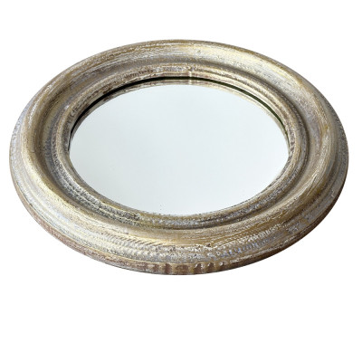 Будкрам купити Дзеркало кругле Ø29.5 см настінна поталь золото Sanpreis Дзеркало кругле Ø29.5 см настінна поталь золото Sanpreis 2