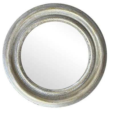 Будкрам купить Зеркало  круглое Ø29.5 см  настенное поталь золото Sanpreis