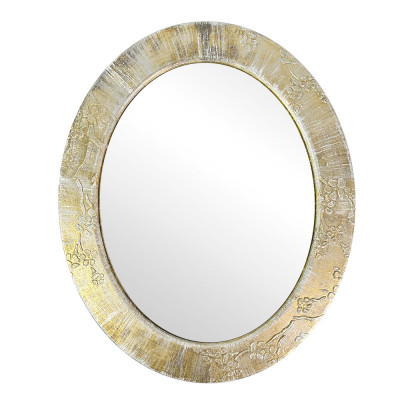 Будкрам купить Зеркало овальное 385х465 мм, настенное, рамка МДФ Sanpreis