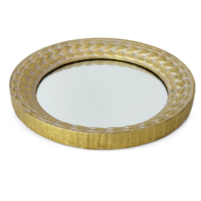 Будкрам купити Дзеркало Косичка Ø24 см настінне, золото Sanpreis Дзеркало Косичка Ø24 см настінне, золото Sanpreis 2