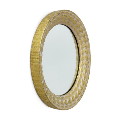 Будкрам купити Дзеркало Косичка Ø24 см настінне, золото Sanpreis Дзеркало Косичка Ø24 см настінне, золото Sanpreis 6