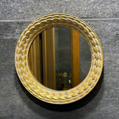 Будкрам купити Дзеркало Косичка Ø24 см настінне, золото Sanpreis Дзеркало Косичка Ø24 см настінне, золото Sanpreis 4