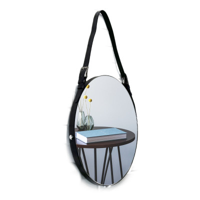 Будкрам купити Дзеркало на ремені 40.5х50.5 "Барабан" настінне, овальне Sanpreis