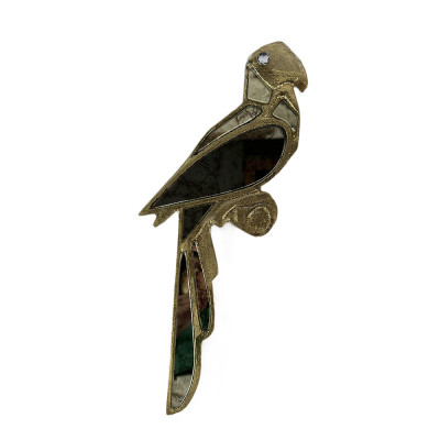 Будкрам купить Декоративная фигурка ПОПУГАЙ 18х51 см, поталь золото Sanpreis