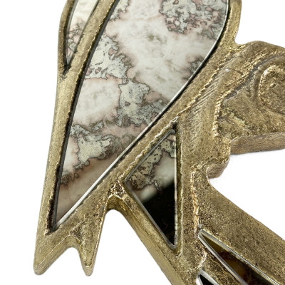 Будкрам купити Декоративна фігурка ПАПУГАЙ 18х51 см, золото поталь Sanpreis Декоративна фігурка ПАПУГАЙ 18х51 см, золото поталь Sanpreis 4