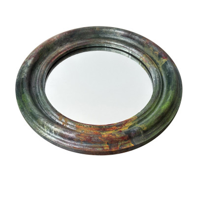 Будкрам купити Дзеркало кругле настінне Ø29.5 см, рама МДФ, зелений Sanpreis Дзеркало кругле настінне Ø29.5 см, рама МДФ, зелений Sanpreis 3