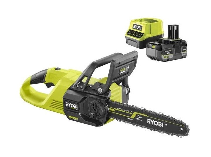 Будкрам купить Ryobi Пила цепная аккумуляторная ONE+ HP RY18CSX30A-150 18B 1х5А·ч ЗУ шина 30см бесщеточная 13.2м/с 3.2кг