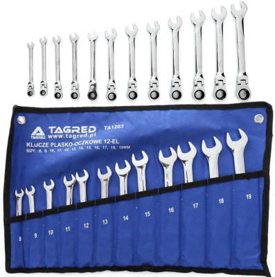 Будкрам купити Набір ключів комбінованих, 12 шт TAGRED TA1203