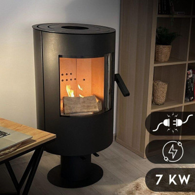 Будкрам купити Піч-камін THUNDER Flame 7кВт Піч-камін THUNDER Flame 7кВт 2