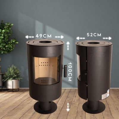 Будкрам купити Піч-камін THUNDER Flame 7кВт Піч-камін THUNDER Flame 7кВт 3