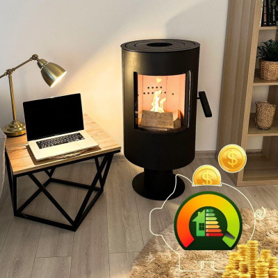 Будкрам купити Піч-камін THUNDER Flame 7кВт Піч-камін THUNDER Flame 7кВт 5