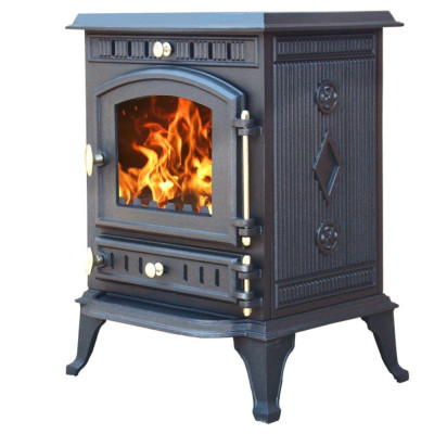 Будкрам купити Чавунна дров'яна піч-камін THUNDER Mitra 7кВт Чавунна дров'яна піч-камін THUNDER Mitra 7кВт 2