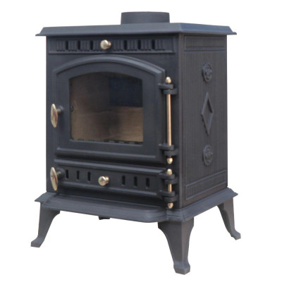 Будкрам купити Чавунна дров'яна піч-камін THUNDER Mitra 7кВт Чавунна дров'яна піч-камін THUNDER Mitra 7кВт 5