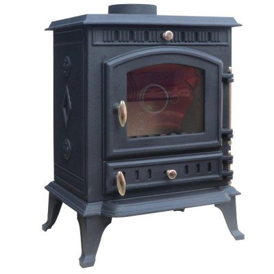 Будкрам купити Чавунна дров'яна піч-камін THUNDER Mitra 7кВт Чавунна дров'яна піч-камін THUNDER Mitra 7кВт 6