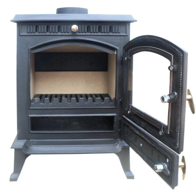 Будкрам купити Чавунна дров'яна піч-камін THUNDER Mitra 7кВт Чавунна дров'яна піч-камін THUNDER Mitra 7кВт 7