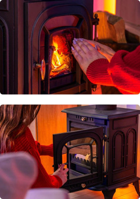 Будкрам купити Чавунна дров'яна піч-камін THUNDER Agni 7кВт Чавунна дров'яна піч-камін THUNDER Agni 7кВт 3