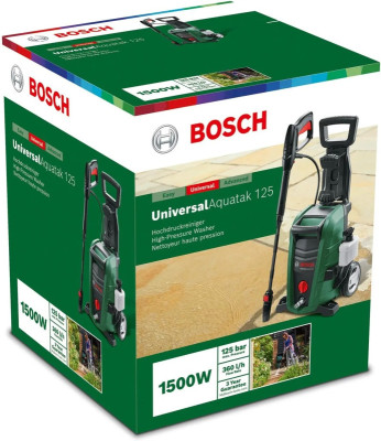 Будкрам купить Bosch Минимойка высокого давления UniversalAquatak 125, 1500 Вт, 125 бар, 360 л/ч, шланг 5м, 7.7кг Bosch Минимойка высокого давления UniversalAquatak 125, 1500 Вт, 125 бар, 360 л/ч, шланг 5м, 7.7кг 10