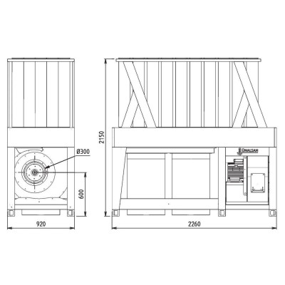 Будкрам купить Внутрицеховая промышленная аспирация Unalsan AMS 65 ET Внутрицеховая промышленная аспирация Unalsan AMS 65 ET 2