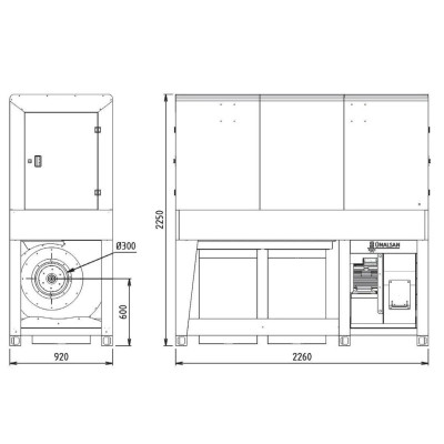 Будкрам купить Внутрицеховая промышленная аспирация Unalsan AMS 65 KT Внутрицеховая промышленная аспирация Unalsan AMS 65 KT 2