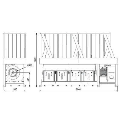 Будкрам купить Внутрицеховая промышленная аспирация Unalsan AMS 100 EK Внутрицеховая промышленная аспирация Unalsan AMS 100 EK 2