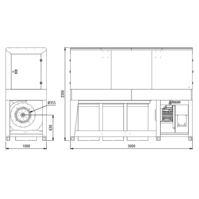 Будкрам купить Внутрицеховая промышленная аспирация Unalsan AMS 85 KT Внутрицеховая промышленная аспирация Unalsan AMS 85 KT 2