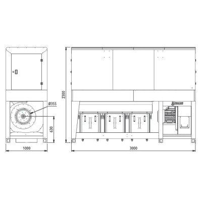Будкрам купить Внутрицеховая промышленная аспирация Unalsan AMS 85 KK Внутрицеховая промышленная аспирация Unalsan AMS 85 KK 2