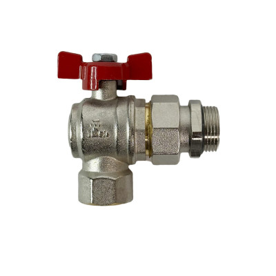 Будкрам купить Кран-американка угловой шаровый Ø3/4″ BIANCHI, латунь Sanpreis