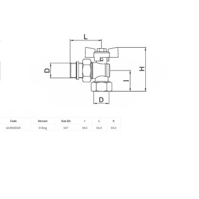 Будкрам купить Кран-американка угловой шаровый Ø3/4″ BIANCHI, латунь Sanpreis Кран-американка угловой шаровый Ø3/4″ BIANCHI, латунь Sanpreis 5