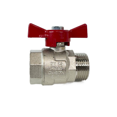 Будкрам купить Кран шаровый TAMIGI Ø1″ ВЗ "бабочка", латунь Sanpreis Кран шаровый TAMIGI Ø1″ ВЗ "бабочка", латунь Sanpreis 2