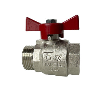 Будкрам купить Кран запорный шаровый TAMIGI Ø3/4″ ВЗ "бабочка", латунь Sanpreis