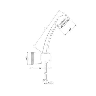Будкрам купить Душевая лейка со шлангом 150 см ADELL Sanpreis Душевая лейка со шлангом 150 см ADELL Sanpreis 4