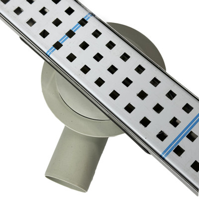 Будкрам купить Трап для душа CLASSIC LEGAL  80 см, горизонтальный,  поворотный сифон, с гидрозатвором, решётка квадрат Sanpreis Трап для душа CLASSIC LEGAL  80 см, горизонтальный,  поворотный сифон, с гидрозатвором, решётка квадрат Sanpreis 2