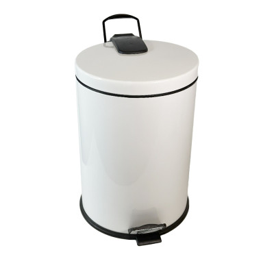 Будкрам купити Відро для сміття з 30 -літровою педалі, нержавіючої сталі, мікроліптом, білим sanpreis Відро для сміття з 30 -літровою педалі, нержавіючої сталі, мікроліптом, білим sanpreis 4