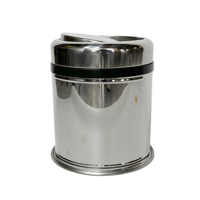Будкрам купити Відро для сміття 12л з поворотною кришкою з нержавіючої сталі, Chrome sanpreis