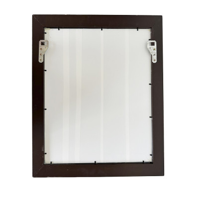 Будкрам купити Настінне дзеркало 50х60, рамка MDF, прямокутна, коричнева sanpreis Настінне дзеркало 50х60, рамка MDF, прямокутна, коричнева sanpreis 5