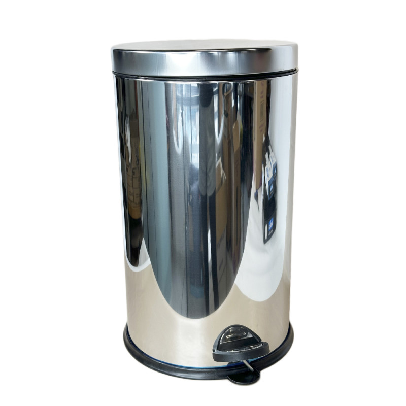 Будкрам купити Відро для сміття 16L з педалями та мікроліфтом, нержавіючої сталі, хромом - відновлення вінок