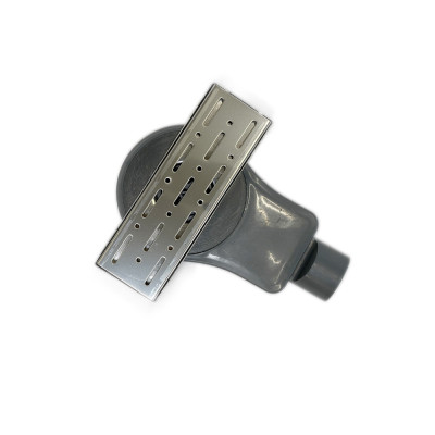 Будкрам купити Душовий трап ALFA ROTATION 20 см, горизонтальний, з подвійним затвором, поворотний сифон, грати дощ Sanpreis