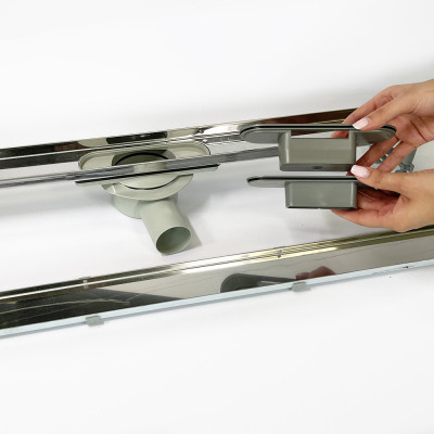 Будкрам купити Трап для душу CLASSIC LEGAL 80 см, горизонтальний, поворотний сифон, грати під плитку Sanpreis Трап для душу CLASSIC LEGAL 80 см, горизонтальний, поворотний сифон, грати під плитку Sanpreis 5