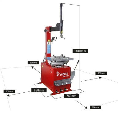 Будкрам купити Напівавтоматичний шиномонтажний верстат REDATS M-111F Напівавтоматичний шиномонтажний верстат REDATS M-111F 8