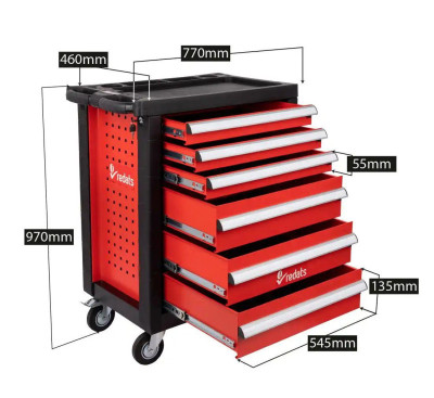 Будкрам купити Професійна шафа для інструментів REDATS (6 ящиків) Професійна шафа для інструментів REDATS (6 ящиків) 3