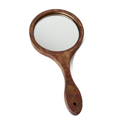 Будкрам купити Косметичне дзеркало на ручці 145х290 із золотою поталлю Sanpreis Косметичне дзеркало на ручці 145х290 із золотою поталлю Sanpreis 9