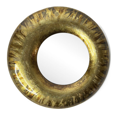 Будкрам купить Зеркало круглое Ø38 MOON см настенное, рама МДФ, золото, поталь Sanpreis