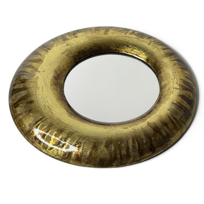 Будкрам купити Дзеркало кругле Ø38 MOON см настінне, рама МДФ, золото, поталь Sanpreis Дзеркало кругле Ø38 MOON см настінне, рама МДФ, золото, поталь Sanpreis 7