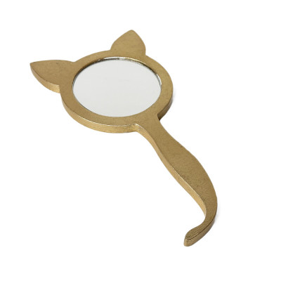 Будкрам купить Зеркало косметическое на ручке КОШКА 165х4340 поталь Sanpreis