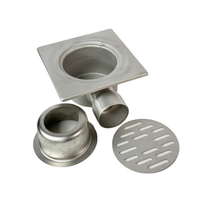 Будкрам купить Душевой трап PREMIUM 20х20 см, нержавеющая сталь, горизонтальный DN70, с гидрозатвором Sanpreis Душевой трап PREMIUM 20х20 см, нержавеющая сталь, горизонтальный DN70, с гидрозатвором Sanpreis 4