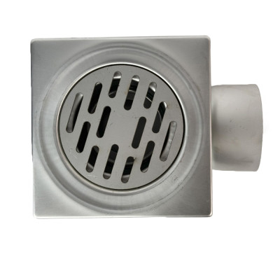 Будкрам купить Душевой трап PREMIUM 20х20 см, нержавеющая сталь, горизонтальный DN100, с гидрозатвором Sanpreis Душевой трап PREMIUM 20х20 см, нержавеющая сталь, горизонтальный DN100, с гидрозатвором Sanpreis 3