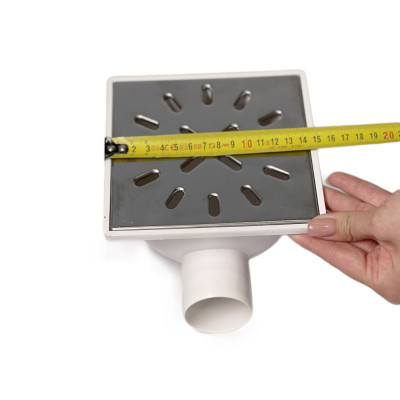 Будкрам купити Душовий трап 15х15 см, горизонтальний вихід DN50, сухий затвор, грати з нержавіючої сталі Maxiflow Душовий трап 15х15 см, горизонтальний вихід DN50, сухий затвор, грати з нержавіючої сталі Maxiflow 5